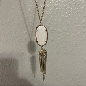 Kendra Scott Rayne White Tassel necklace